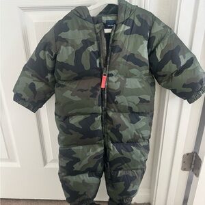 Baby Gap Camouflage Puffer Snowsuit